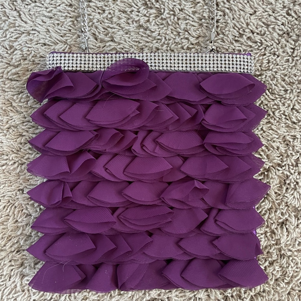 Purple, crossbody purse